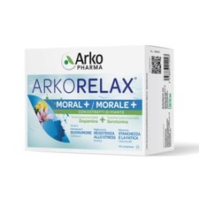 Arkopharma Arkorelax Moral + - Integratore Alimentare Per Stanchezza, Stress ed Umore - Con Zafferano, Rodiola e Vitamina B6-1 Confezione da 60 Compresse-image