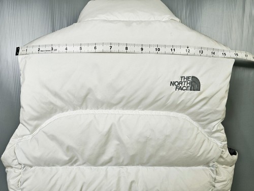 *HOT Women's THE NORTH FACE @ NUPTSE 700 QUILTED DOWN PUFFER WHITE VEST Jacket S - Picture 16 of 17