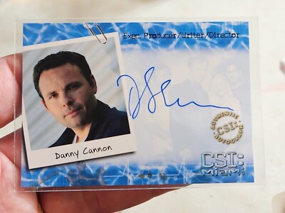 2004 CSI MIAMI - DANNY CANNON AUTO -  EXEC. PRODUCER - WRITER - DIRECTOR - MI-A9