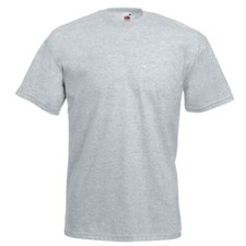 Fruit Of The Loom T Shirt T Shirts Short Sleeve 100% Cotton ! Plain Men/Women