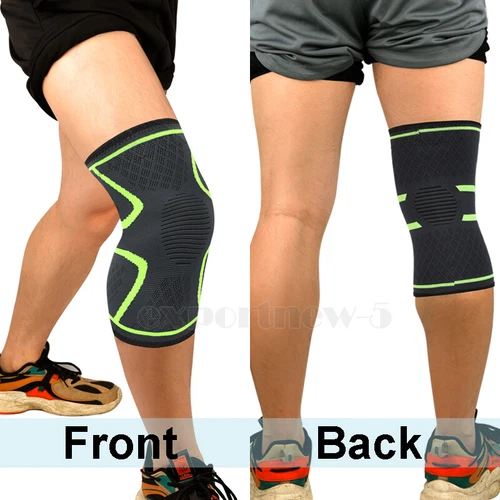 Elastic Knee Sleeve Support Brace for Joint Pain Injury Sprain Knee Cap Compress - Picture 13 of 66