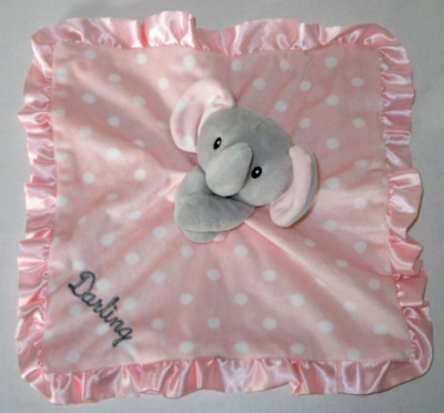 SL Home Fashions Elephant Darling Pink White Polka Dot Baby