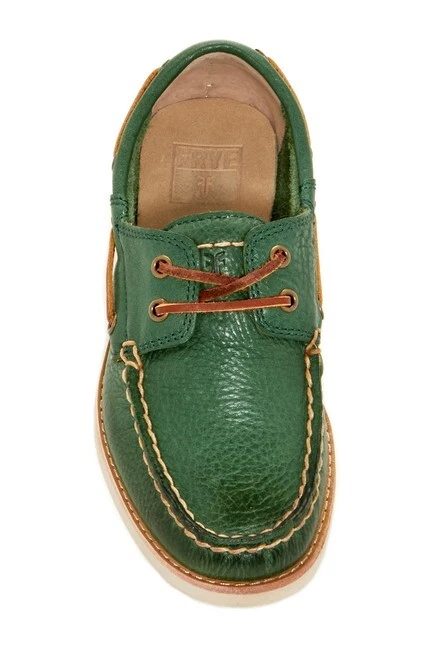 NUEVOS MOCASINES FRYE SULLY BOAT NIÑOS CUERO VERDE TALLA US 1 M ESTILO 90400 Foto 3 de 4