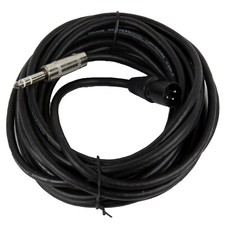 25ft XLR 3-Pin Male DJs Cable to 6.35mm 1/4" Stereo Mono Shielded Mic Cable Cord