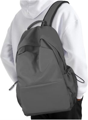 Laptop Backpack for Work, College, Travel, Lightweight Waterproof Daily Grey 