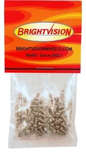 100 SILVER 2-56 Hex-Drive Button-Head Screw-In Rivets & 100 Washers For Customs