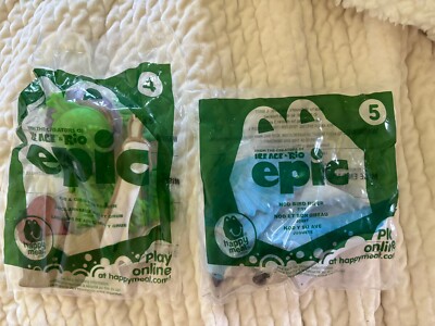 Lot Of 2 Ice Age & Rio Epic McDonald s Toys # 4,5 NIB