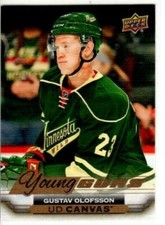 2015-16 Upper Deck Canvas Young Guns #C235 Gustav Olofsson