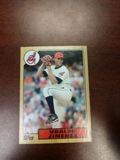2012 Topps 1987 Topps Minis Cleveland Indians Baseball Card #TM11 Ubaldo Jimenez
