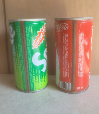 1980's COKE & SPRITE lot 2 Vintage Soda Pop Cans COCA-COLA Toronto