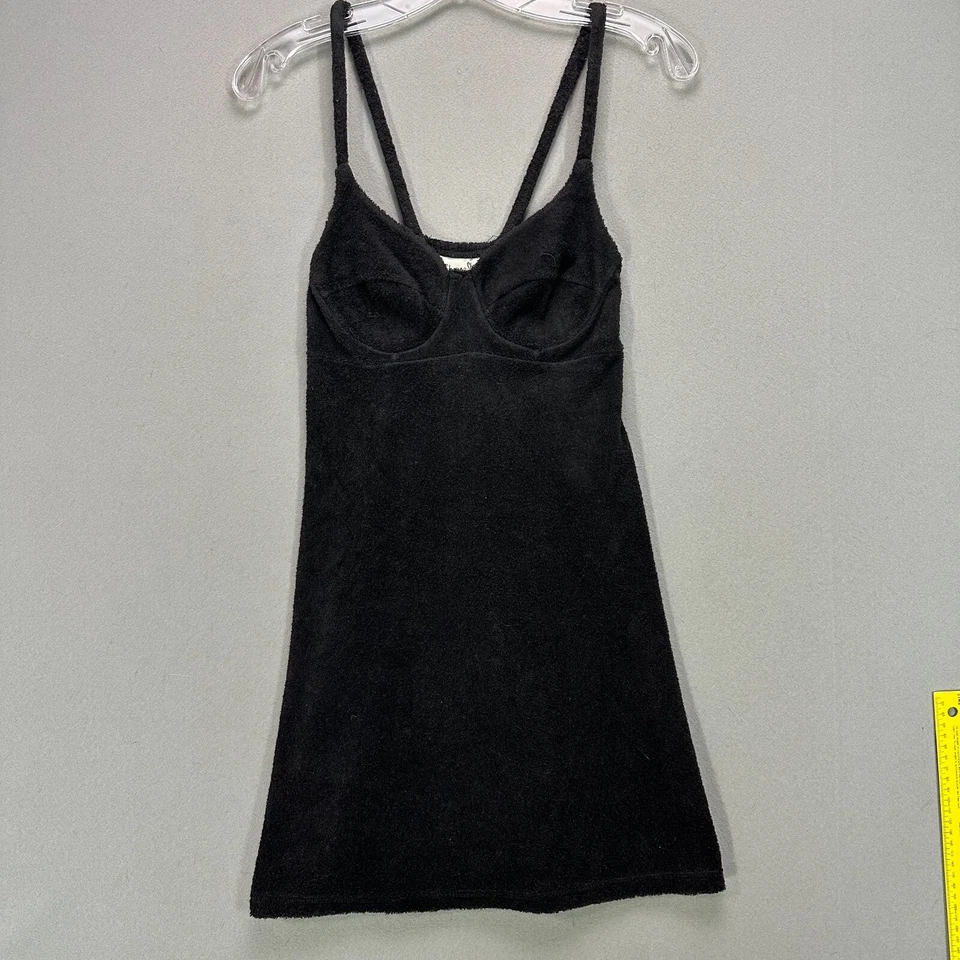 Vestido de natación de tela de rizo para mujer de colección sujetador negro copa de alambre talla 4/XS/S hecho en EE. UU. Foto 2 de 4
