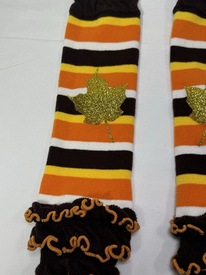 Conjunto Leggings Calentadores de Piernas Diadema y Sandalias Descalzas Otoño Bebé Niña Talla 0-12 Mos Foto 4 de 4