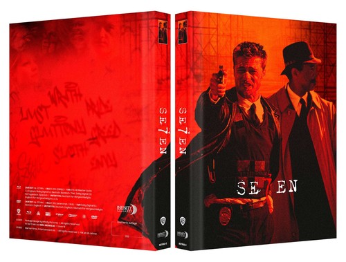 Mediabook 7 SIEBEN Limited Edition COVER C Morgan Freeman BRAT PITT BLU-RAY DVD - Bild 2 von 2