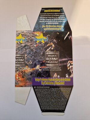Star Wars 1997 Sonrics Candy Spanish unbenutzt Box flach - B15274