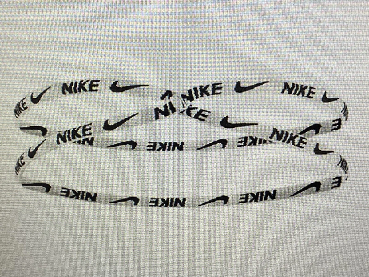 Women s Nike White Black Fixed Criss Cross Headband New
