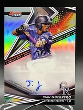 JUAN GUERRERO 2022 Bowman’s Best  REFRACTOR Best of 2022 Autograph ROCKIES!