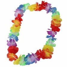 Cute Garland Necklace New 10pcs Colorful Flower Leis Summer Beach Dress Fancy