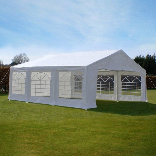 Yaheetech White Heavy Duty Pe Water Resistant Party Wedding Tent