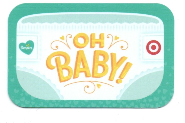 Target Pampers Oh Baby! Diaper Gift Card No $ Value Collectible 5776