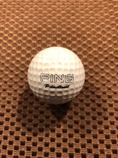 PING GOLF BALL-ORANGE/WHITE PING EYE2 PING PROMOTIONAL...NO LOGO...7.5/10