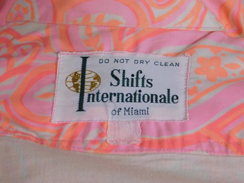 Vestido Vintage Shift International of Miami Años 60/70 Pequeño Paisley Shift - Imagen 3 de 19