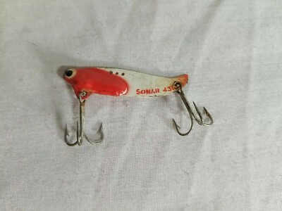 Fishing Lure Heddon 2'' Sonar 431 Red White Double Treble Hooks 