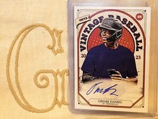 Omari Daniel, Minnesota Twins, 2023 Onyx Vintage Blue Ink on Card Auto🇬