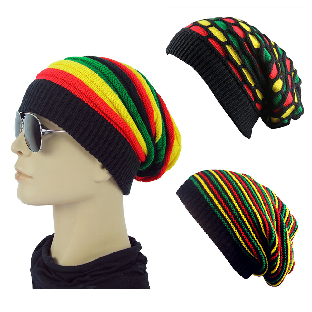 Rasta Hats for Men Women Knit Jamaican Reggae Bob Marley African  display picture 1