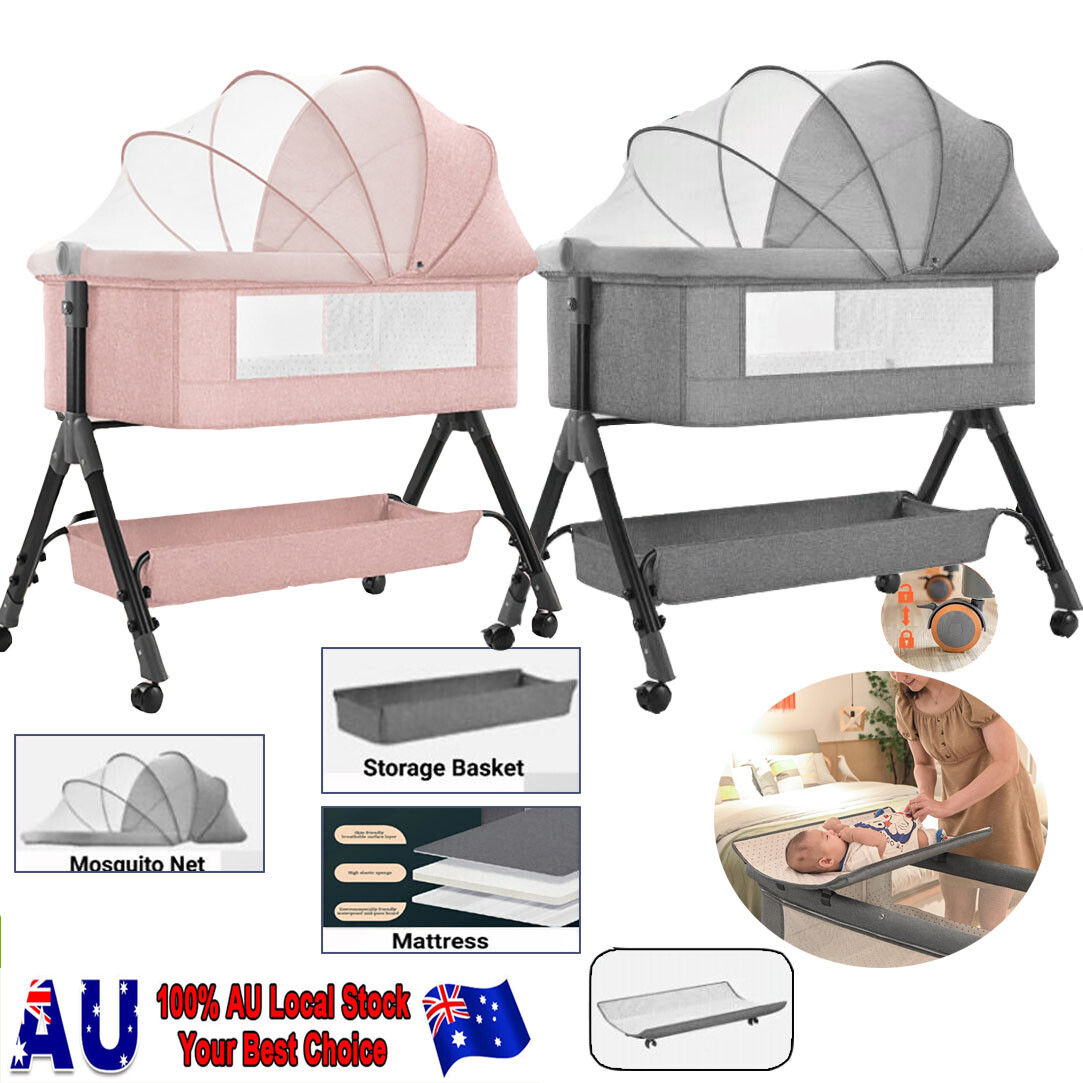 Baby Joy Portable Cot With Bassinet Baby Joy Bassinet Cot Crib