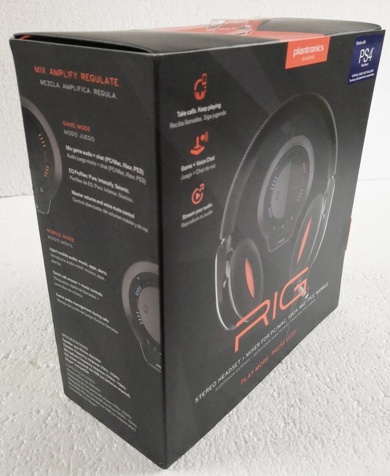 Plantronics RIG Stereo Gaming Headset with Mixer for PC/Mac - Retail Packaging - Image 2 of 4