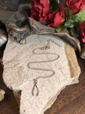 3. BOMA 925 Sterling silver WISHBONE Pendant Cable Chain Necklace 16"+ 1 1/2"