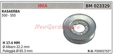 Puleggia IBEA 023329 per Tosaerba - Ricambio Storico Serie 500 e 550