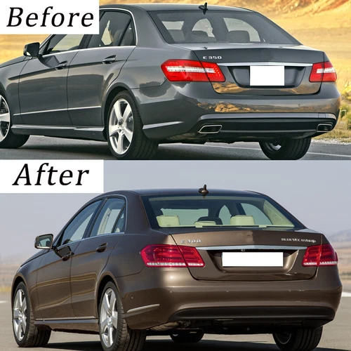 For Mercedes-Benz E Class W212 4-Door Sedan 2009-2013 Upgraded Taillights 4PC - Picture 2 of 9