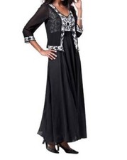 Mother of Bride Groom Women's Church Wedding Formal Guest jacket dress plus34W5X