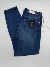 7 FOR ALL MANKIND WOMENS SLIM ILLUSION LUXE HIGH-RISE ANKLE SKINNY JEANS SIZE 30