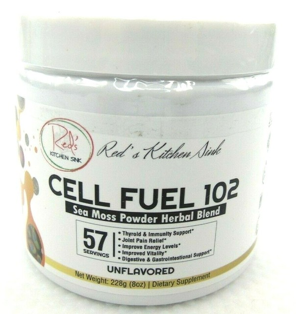 Red's Kitchen Sink Cell Fuel 102 Sea Moss Powder Herbal Blend 57