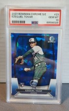 2023 Bowman Chrome Sapphire Ezequiel Tovar Rookie Card PSA 10 GEM MINT ROCKIES
