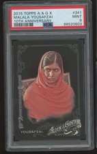 2015 Topps Allen & Ginter X Malala Yousafzai Card #341 Graded PSA 9 MINT Black B