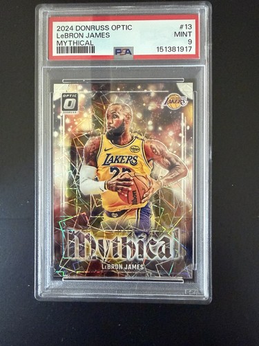 2024 Donruss Optic LeBron James Mythical Case Hit SSP PSA 9