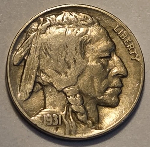 Nicer low mintage 1931 S Buffalo Head Nickel