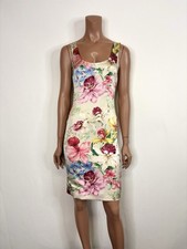 Vtg Dolce & Gabbana Floral Print Silk Dress 38 XS
