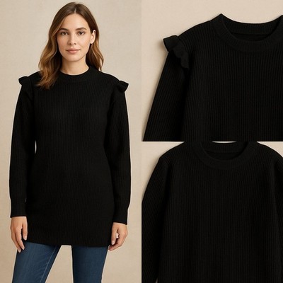 Vero Moda Women s Size S Black Long Sleeve Pullover Stretch Sweater NWOT