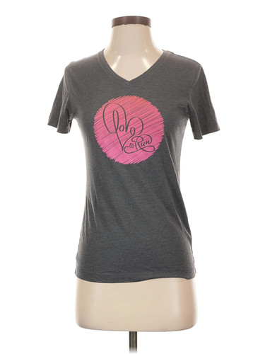 Asics, Asics Women Gray Short Sleeve T-Shirt XS