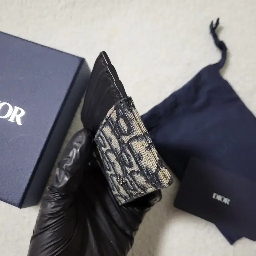 Dior Oblique Cardholder Wallet with Box and Accessories