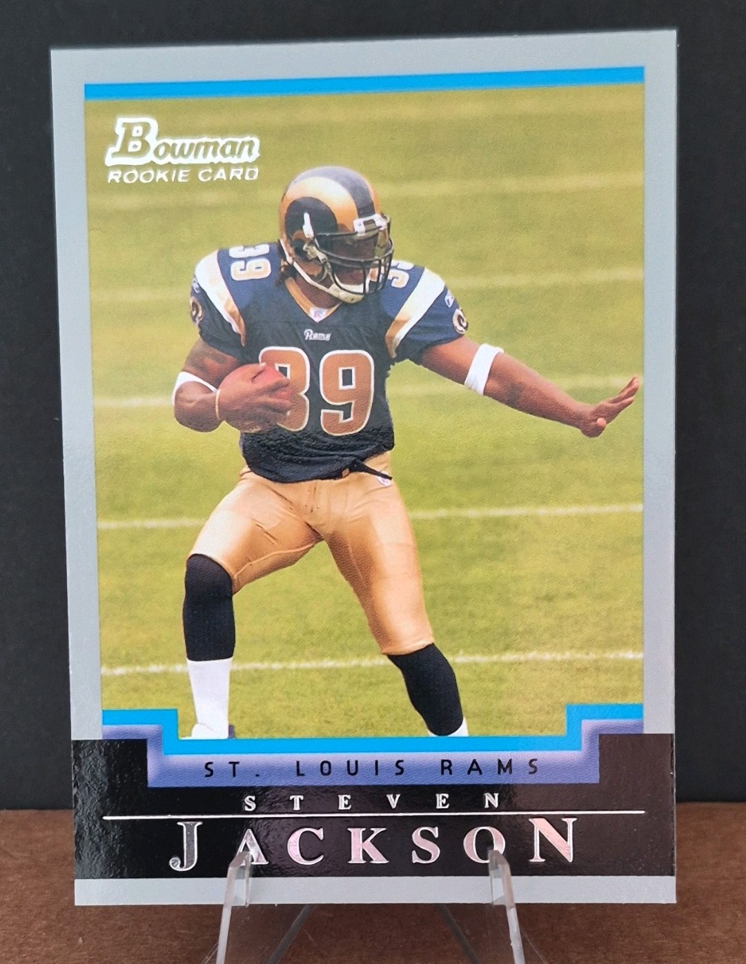 Bowman 2004 Steven Jackson Rookie St. Louis Rams #260 NFL Football Card
