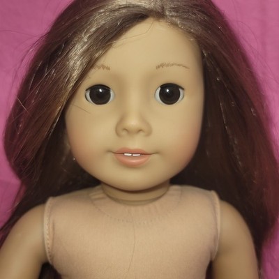American Girl Doll Just Like You #68 Brown Hair Brown Eyes And Earrings 