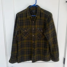 Brixton Flannel Chamois Button Down Shirt. Casual, Heavyweight, Preppy. Size M.