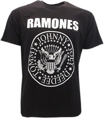 RAMONES T-Shirt Shirt schwarz JOHNNY JOEY DEEDEE TOMMY Rock Music
