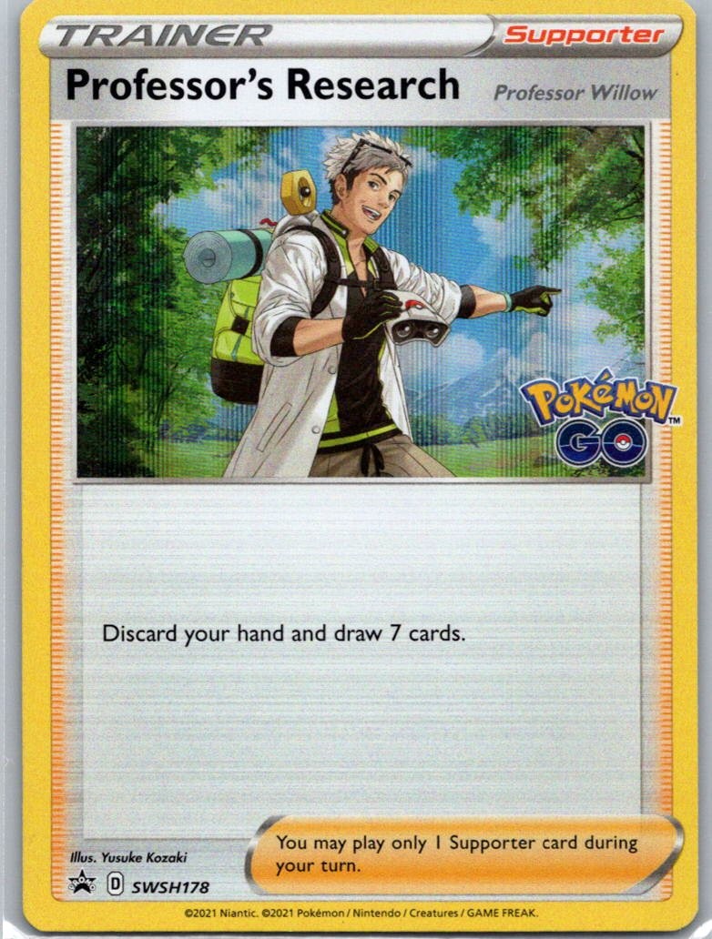 Pokemon TCG Professors Research SWSH178 SWSH Black Star Promos Holo NM