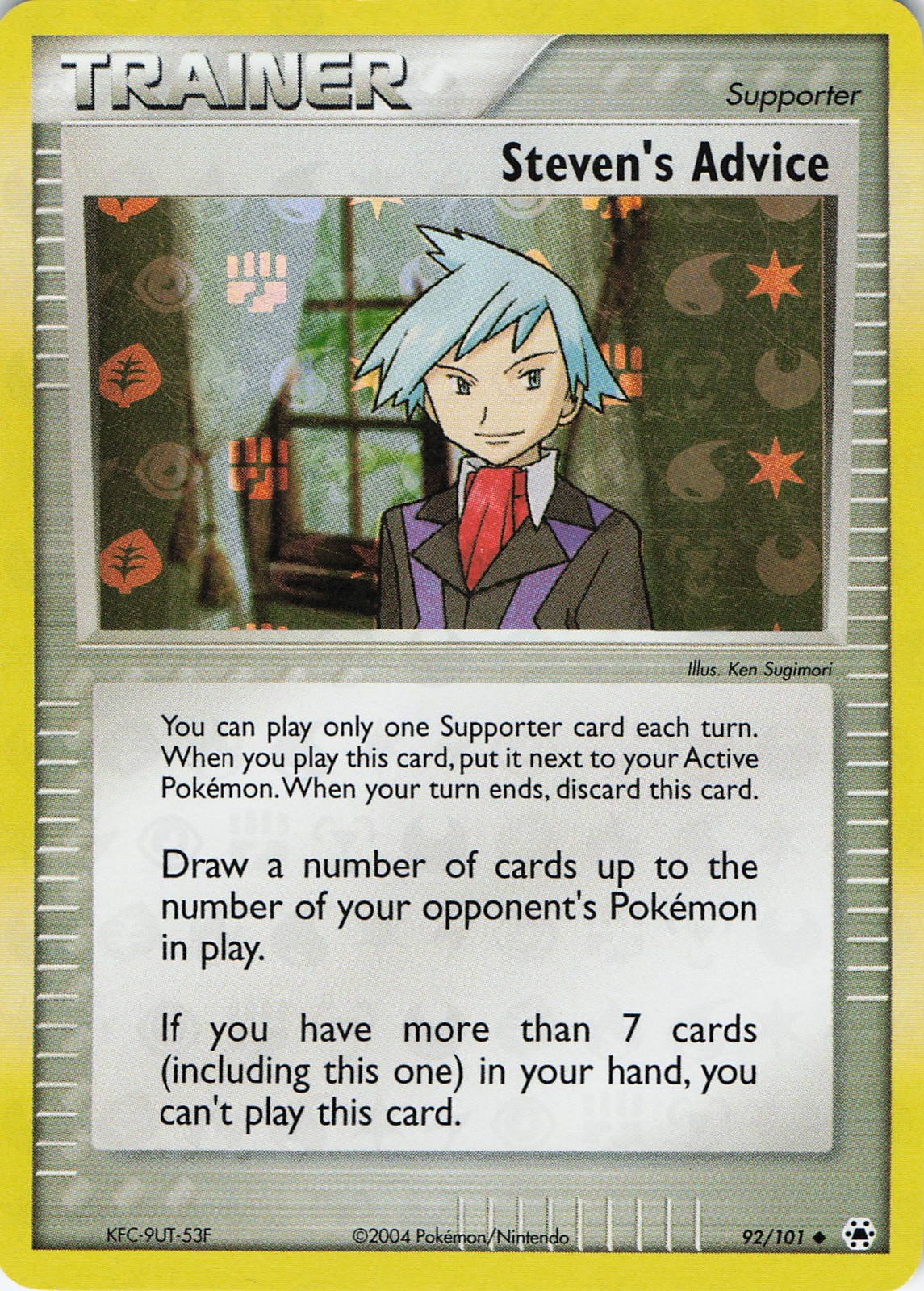 Steven's Advice Reverse Holofoil Power Keepers 83/108 NM
